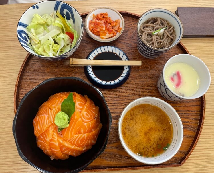 사케동 전체 모습