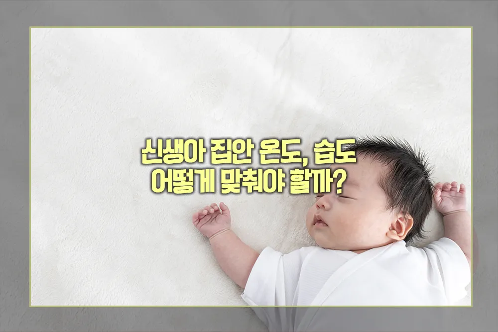 신생아 집안 적정 온도 습도
