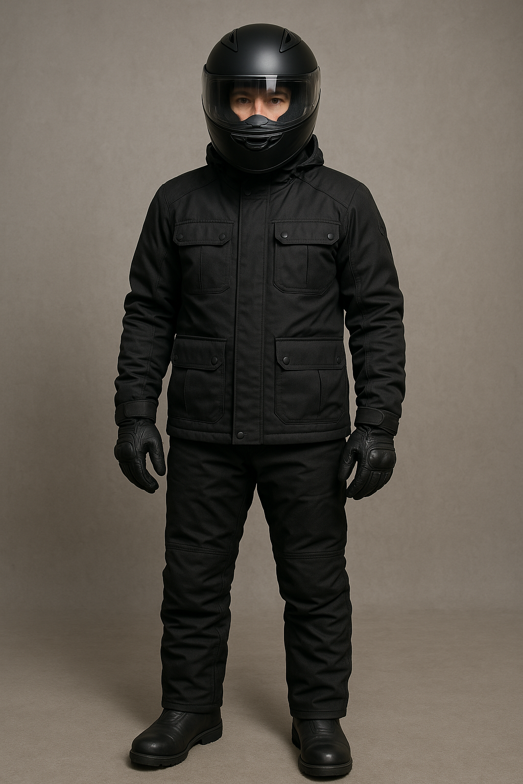 추운 날씨 라이더 복장