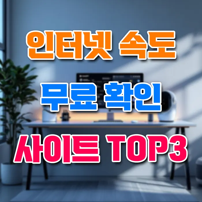 인터넷속도 무료로 확인하는 사이트 TOP3