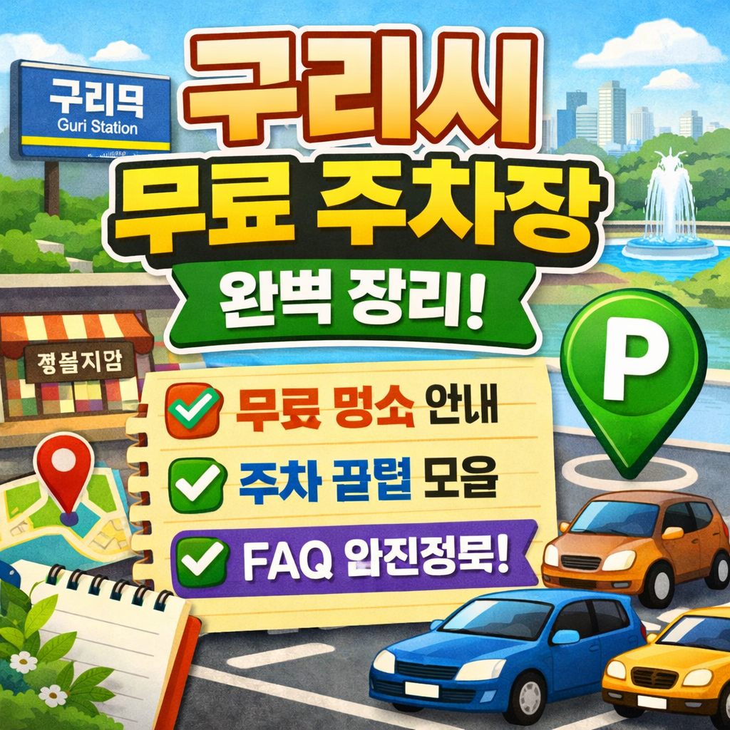 2025년 최신 구리시 무료 주차장 정보 총정리! 구리역, 돌다리역, 전통시장, 토평공원 등 인기 지역별 주차장 위치부터 시간, 이용 팁, 실시간 확인 방법까지 완벽 안내합니다.