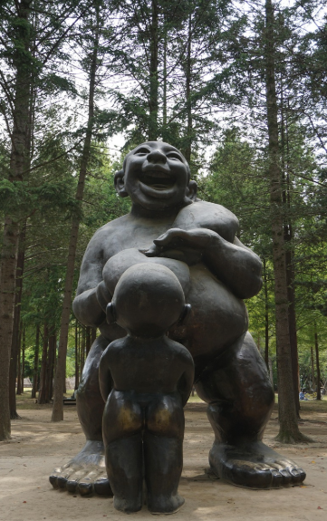 남이섬 조각상 사진