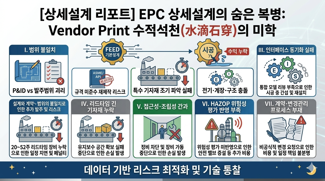 EPC 상세설계의 숨은 복병, Vendor Print 인포그래픽