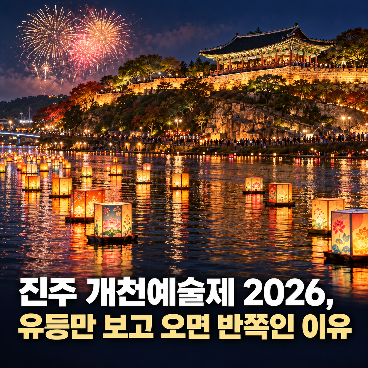 진주 개천예술제 2026, 유등만 보고 오면 반쪽인 이유