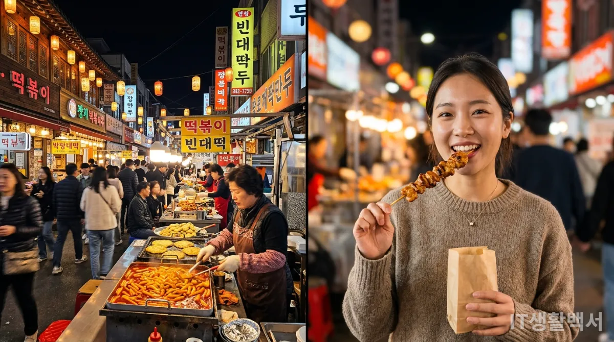 갤럭시 S26과 아이폰 17e로 촬영한 야경 및 인물 사진 비교