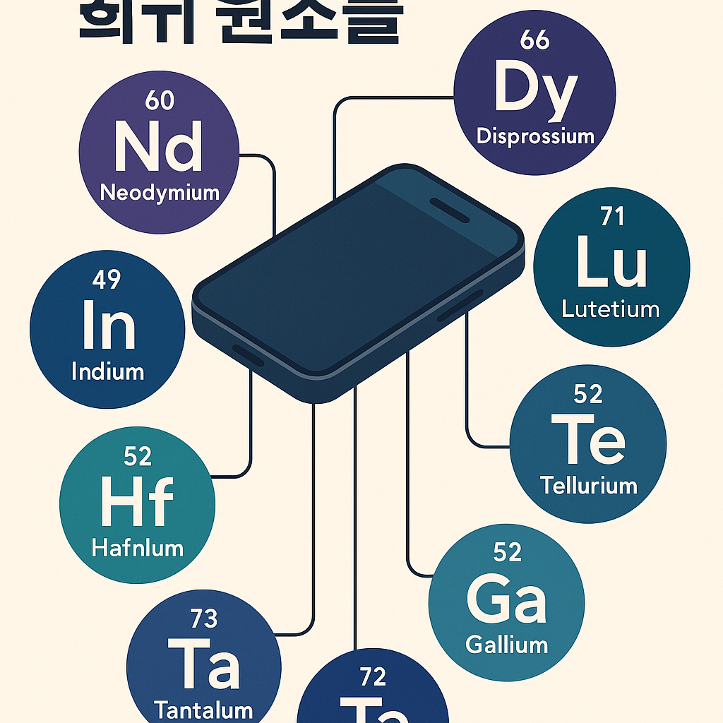 전자제품 속에 숨어 있는 희귀 원소들, 당신의 스마트폰 안엔 무엇이 들어 있을까?