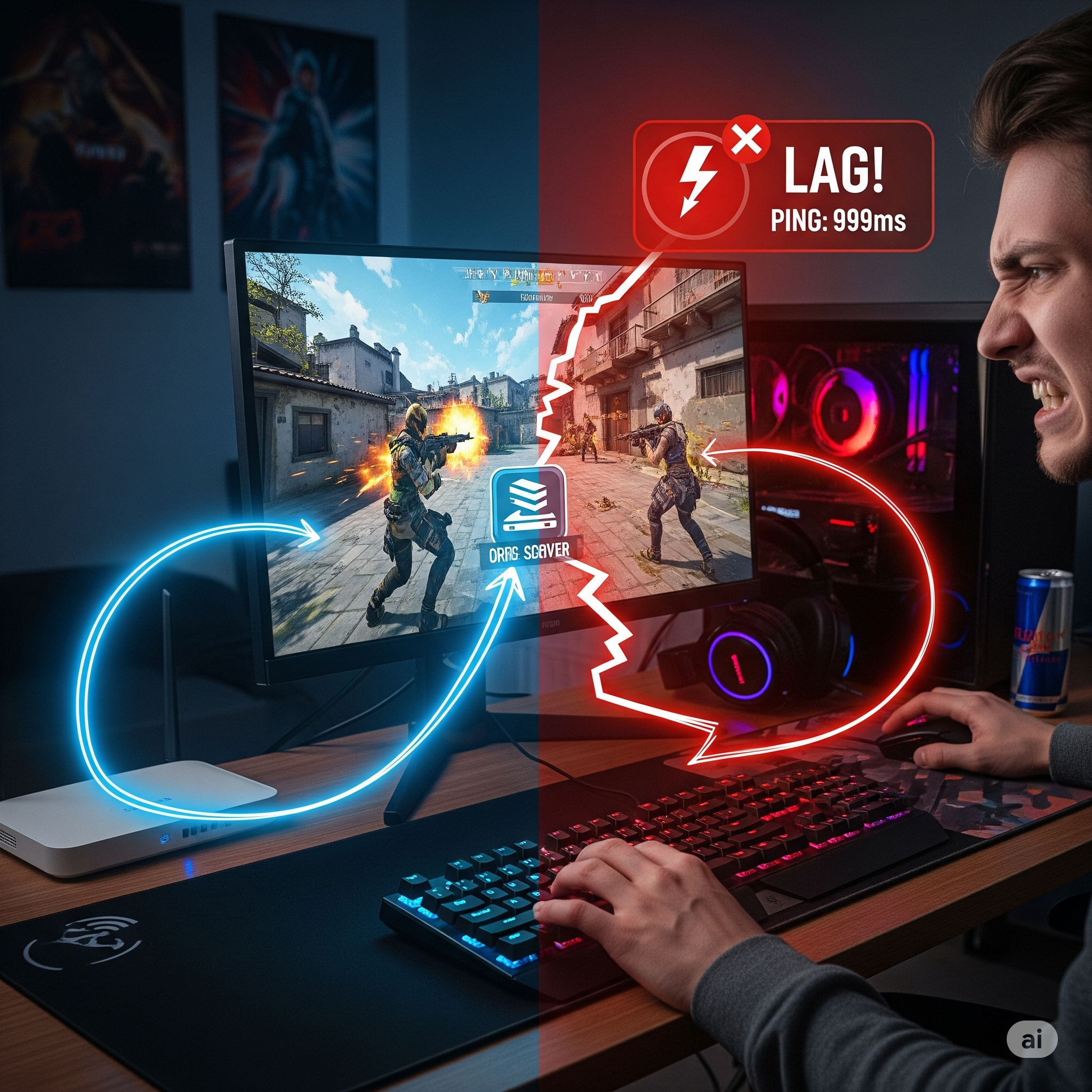 기가인터넷 라이트 핑불 안정 원인