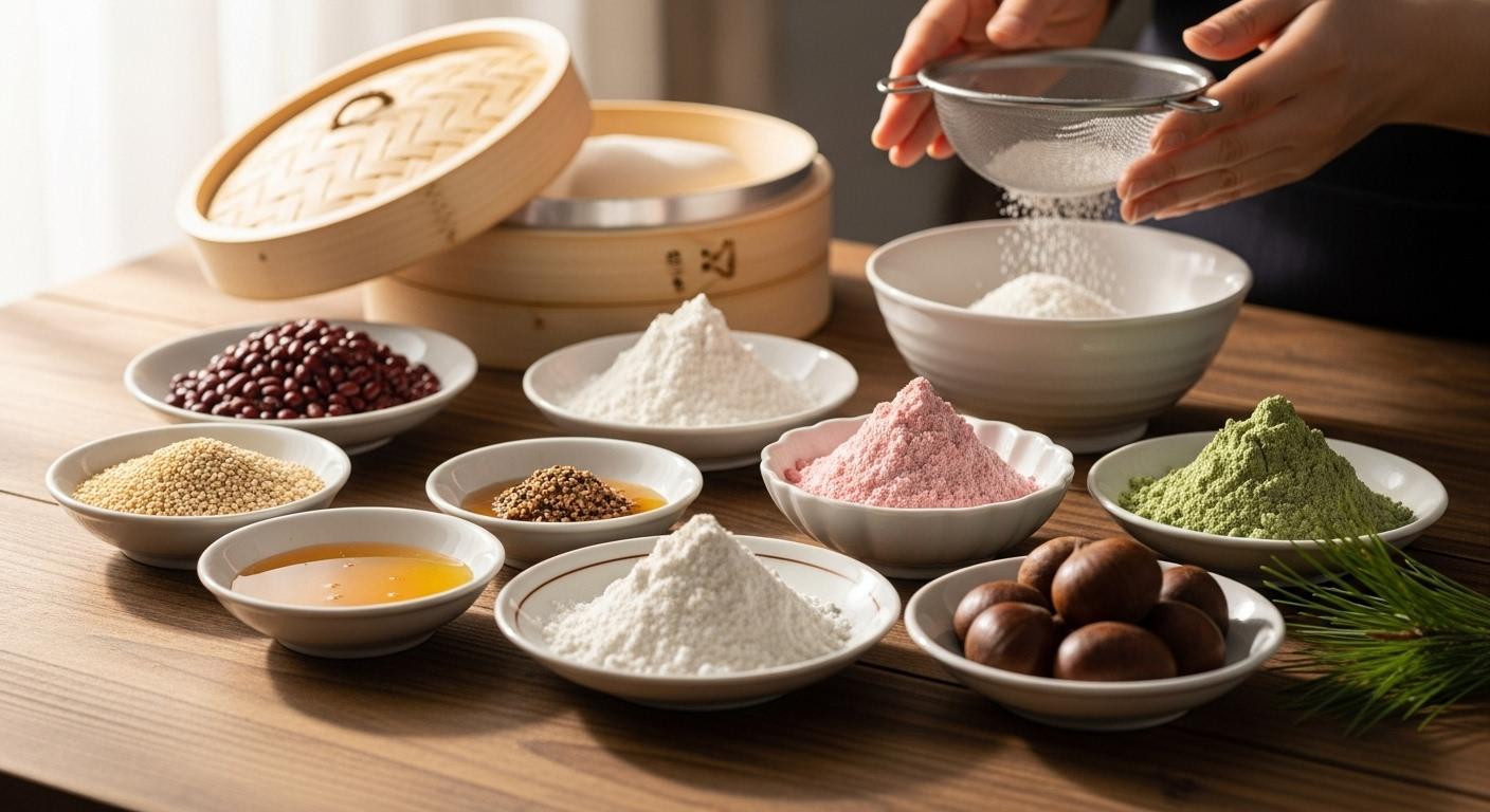 송편 재료 만들기