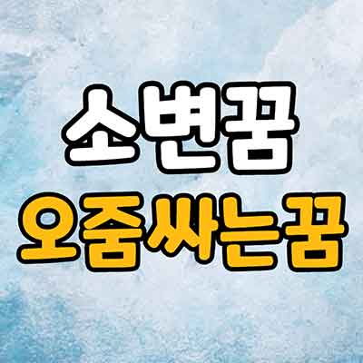 소변꿈 오줌싸는 꿈