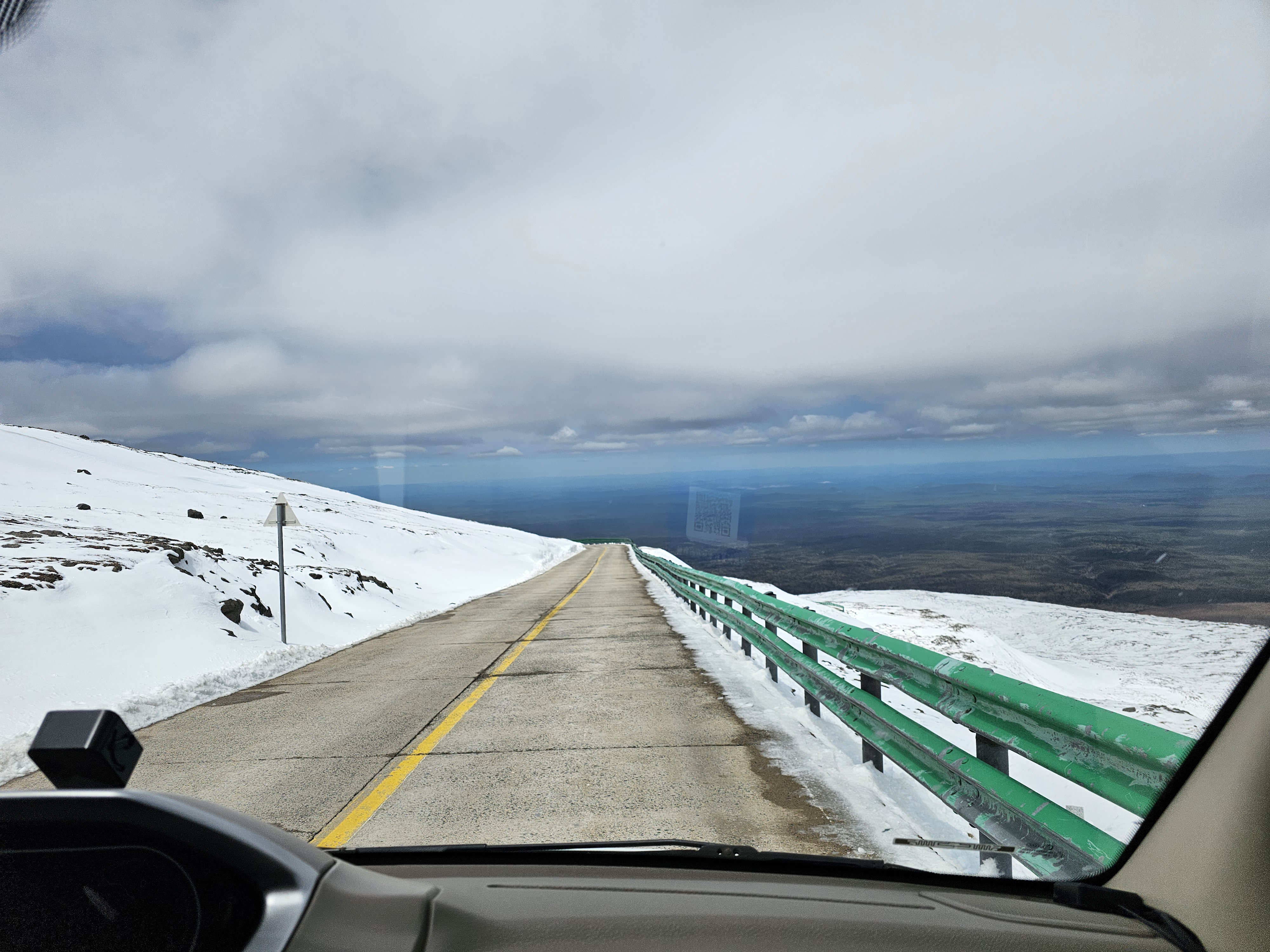 백두산천지 내려오는길