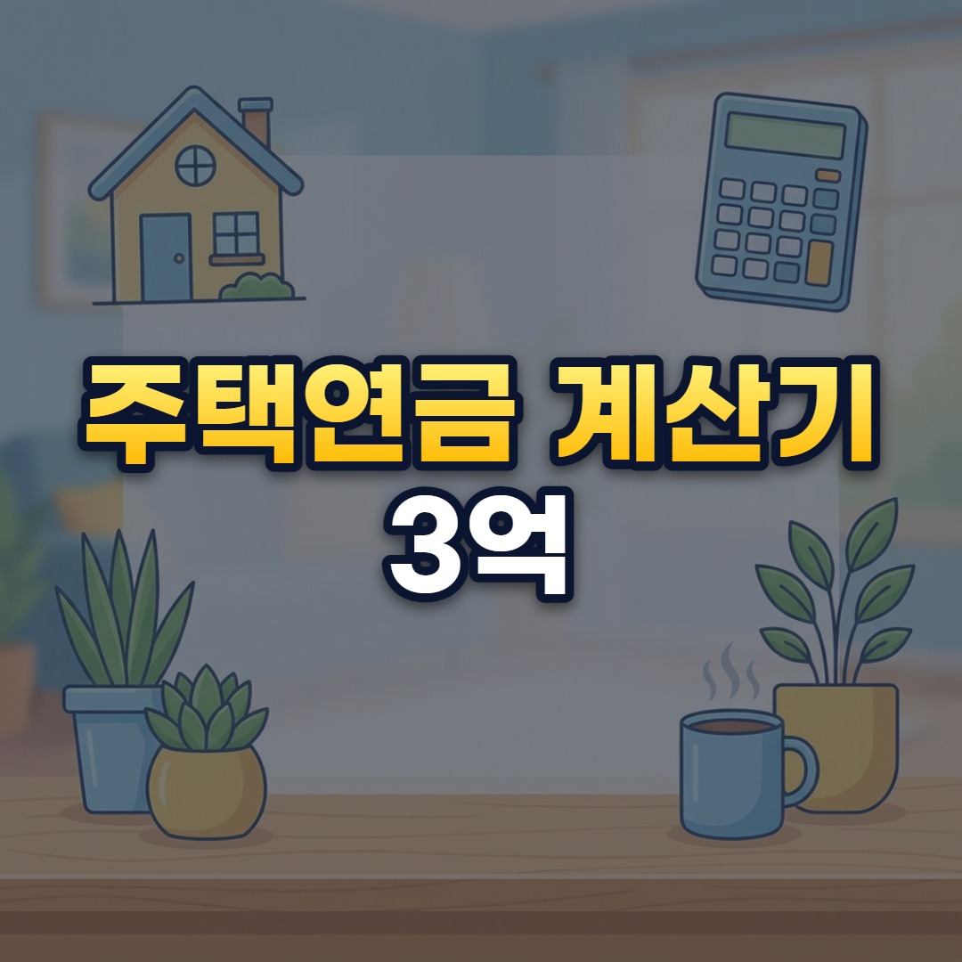 주택연금 계산기 3억