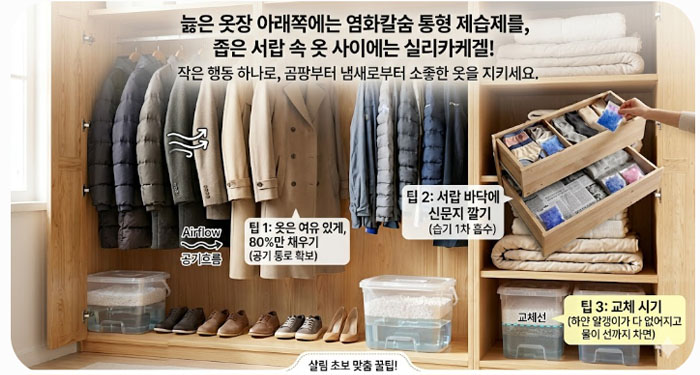 제습제 효과를 극대화하는 살림 초보 맞춤 꿀팁