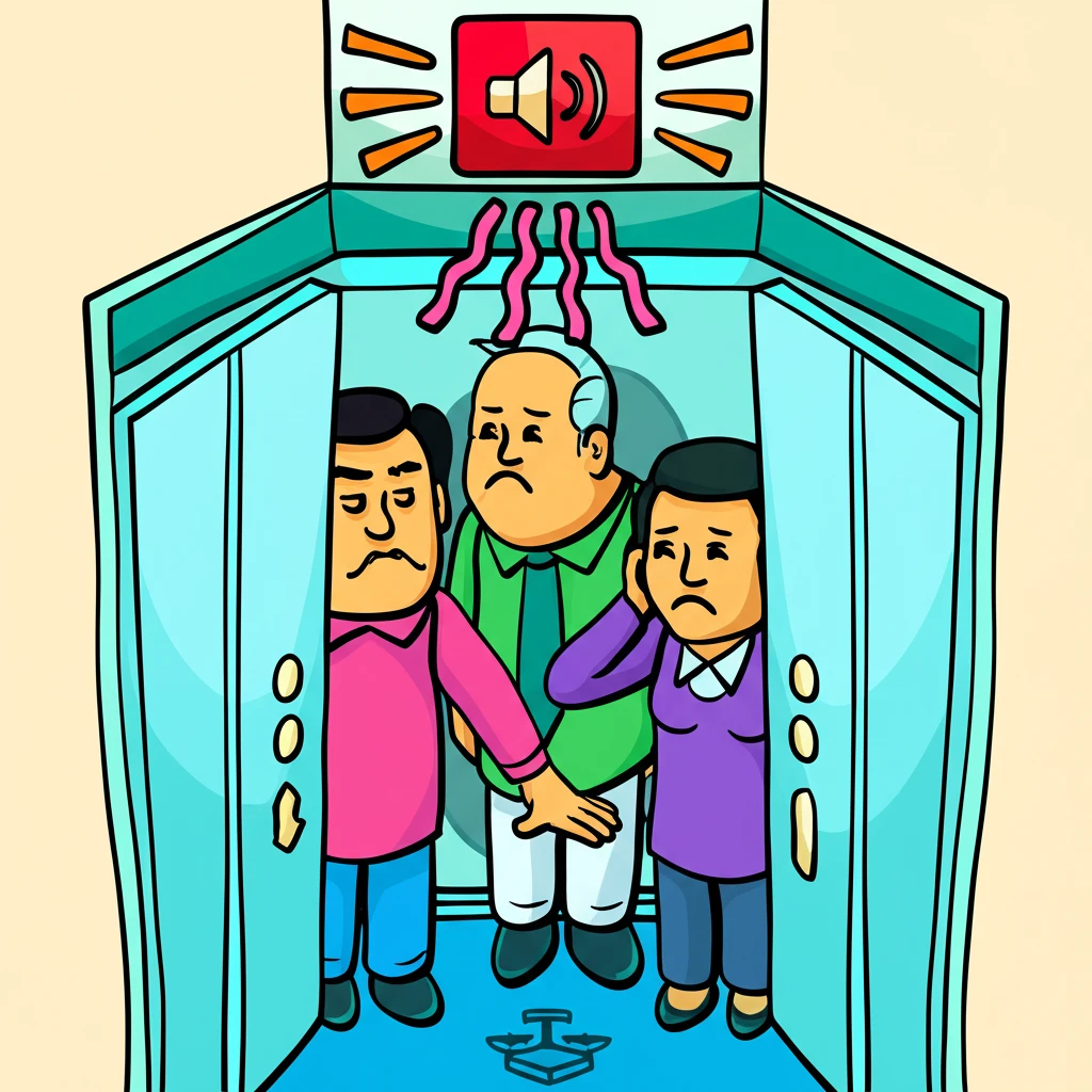 과부하 경고음 발생 시 탑승객이 취해..