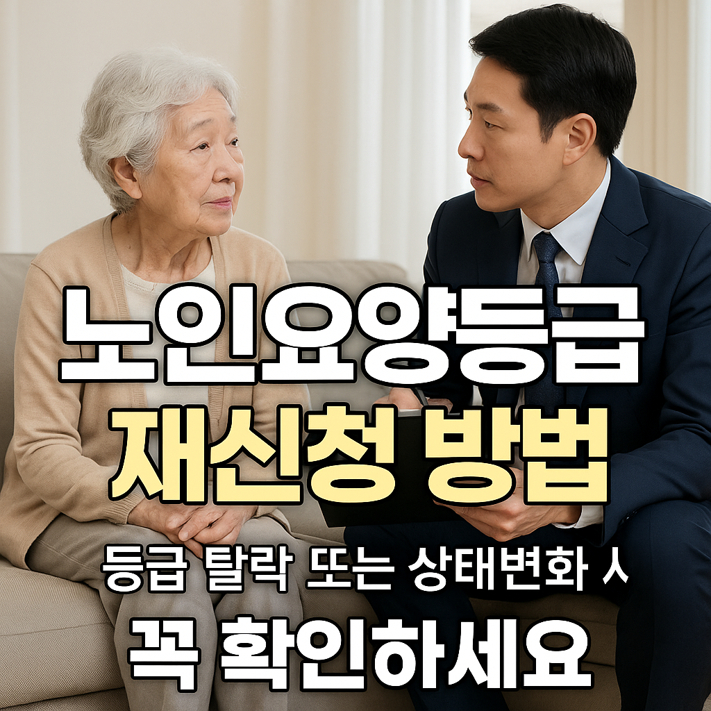 노인요양등급 재신청 방법|등급 탈락 또는 상태변화 시 꼭 확인하세요 썸네일
