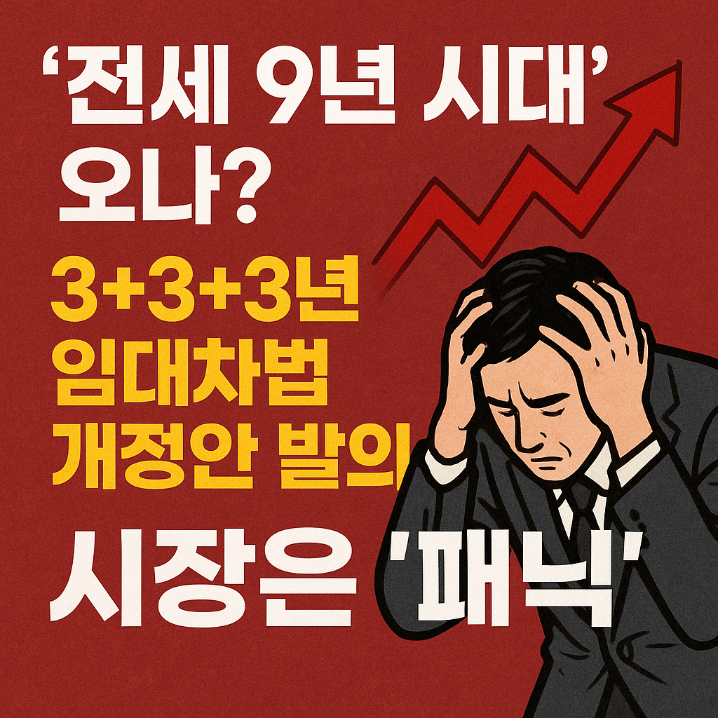 전세 9년 시대' 오나 3+3+3년 임대차법 개정안 발의