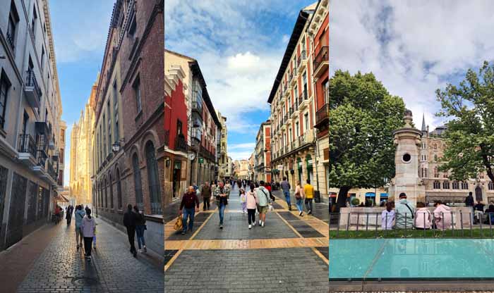 황금빛 레온대성당, 레온의 거리