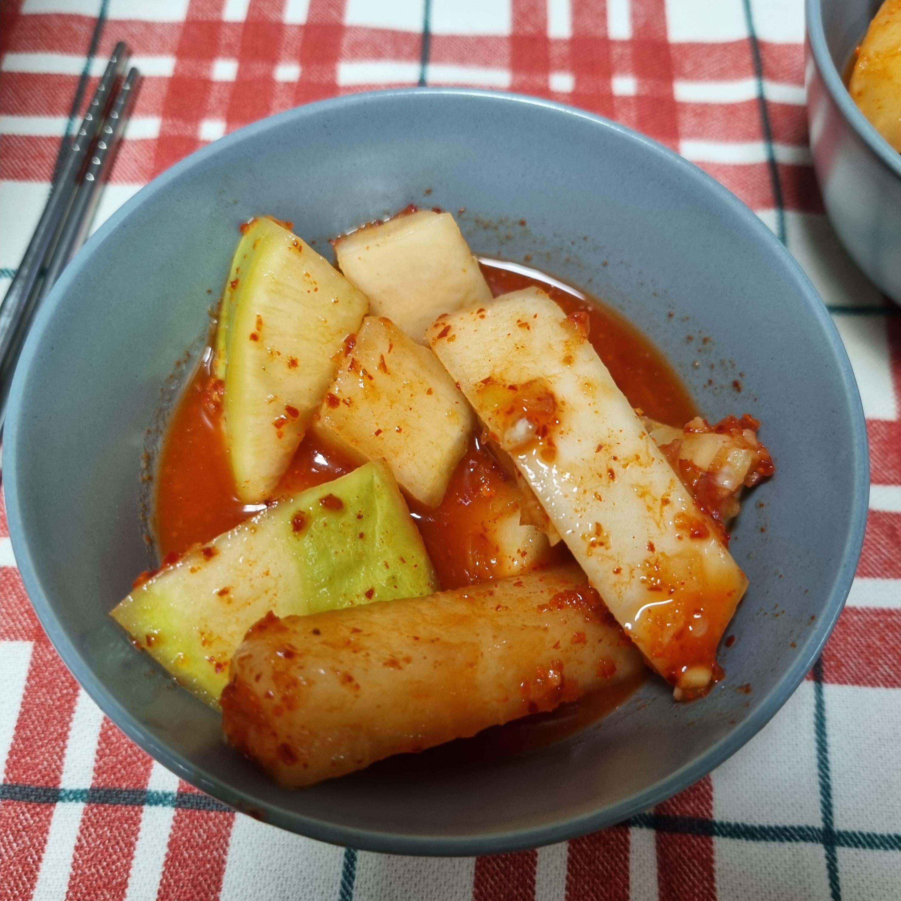 회령순대 깍뚜기