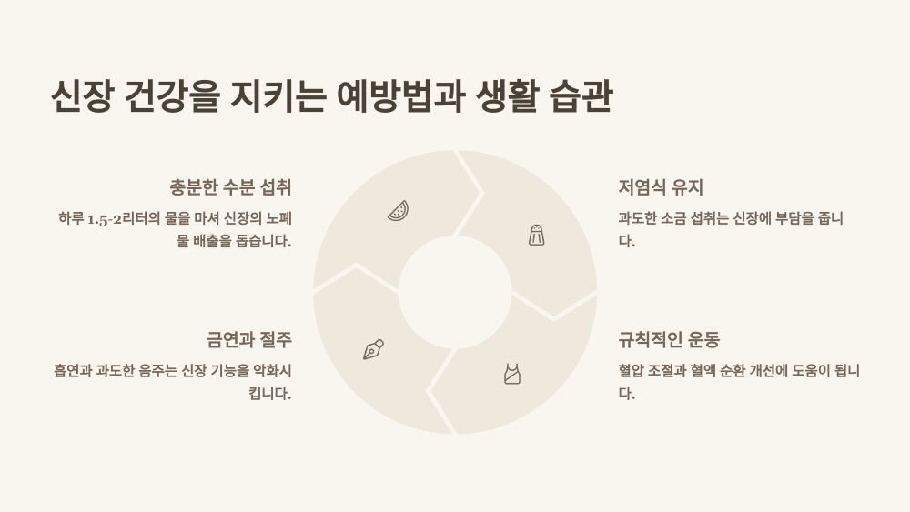 신장 건강을 지키는 예방법과 생활 습관