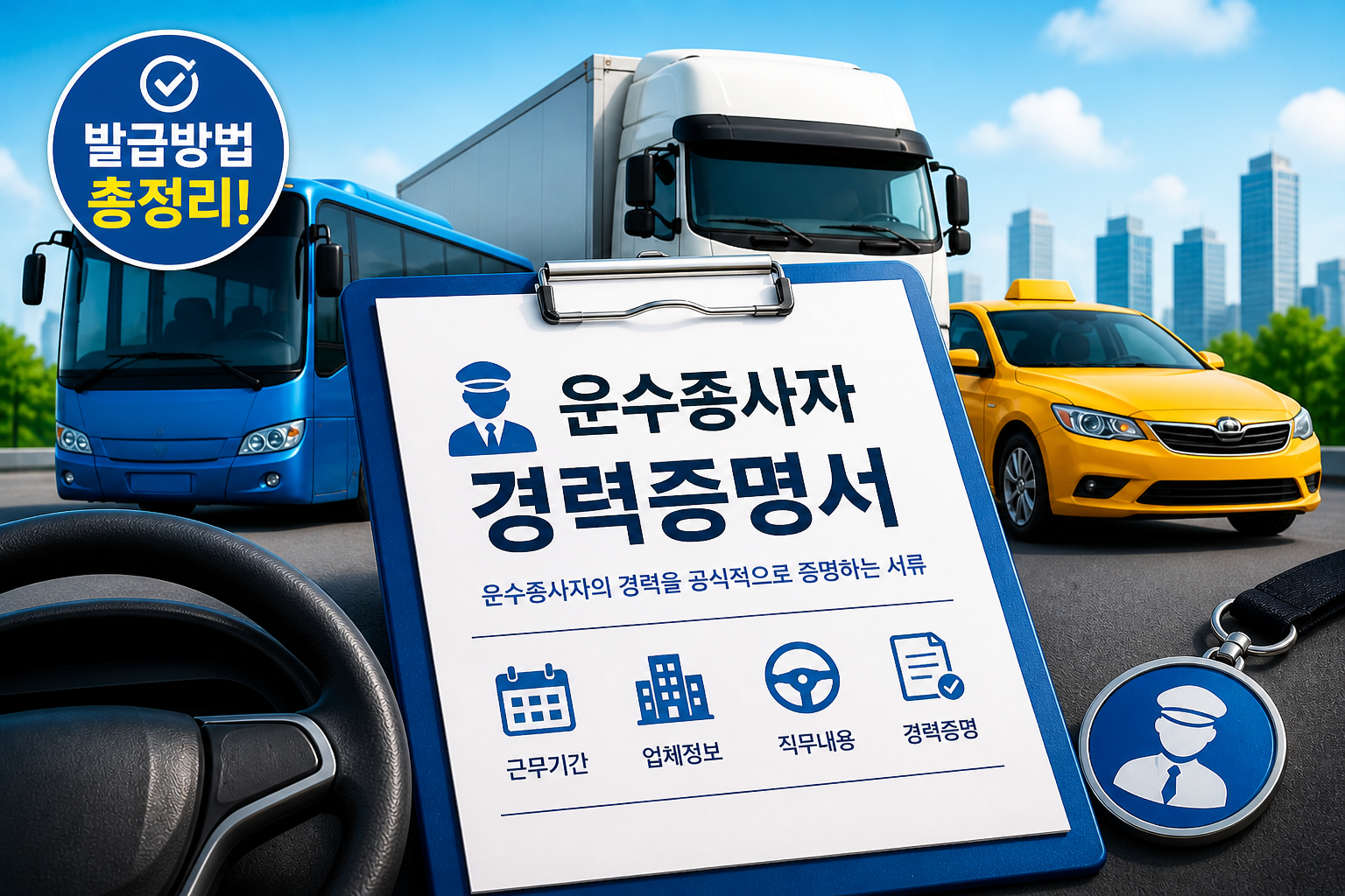 운수종사자 경력증명서 발급방법 총정리|온라인 발급부터 방문신청까지 한번에 해결 관련 사진
