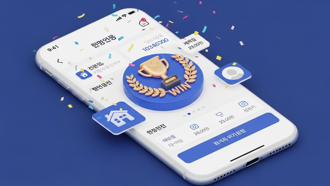 가장 확실한 '당첨' 화면의 특징 (동호수 확인)