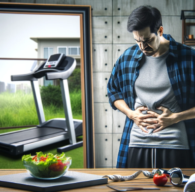 다이어트에 실패한 남성