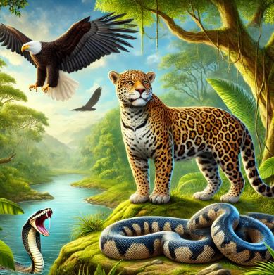 재규어 독수리 아나콘다 사진
