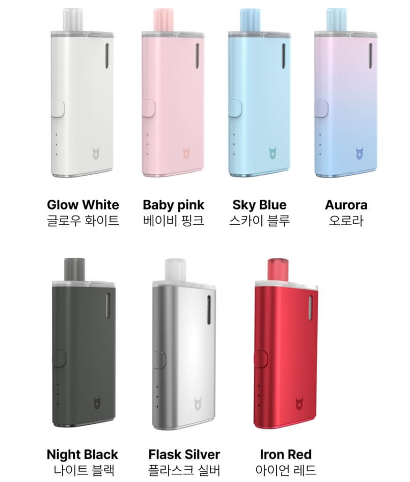 전자담배-아스몬의-7가지-색상-모델입니다.