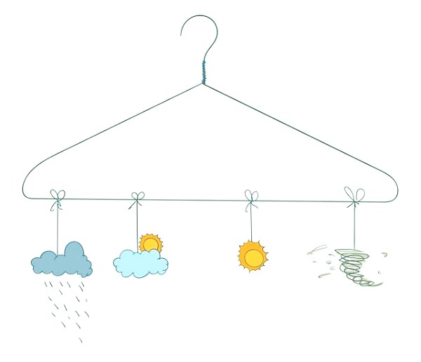 날씨 변화 표현한 이미지