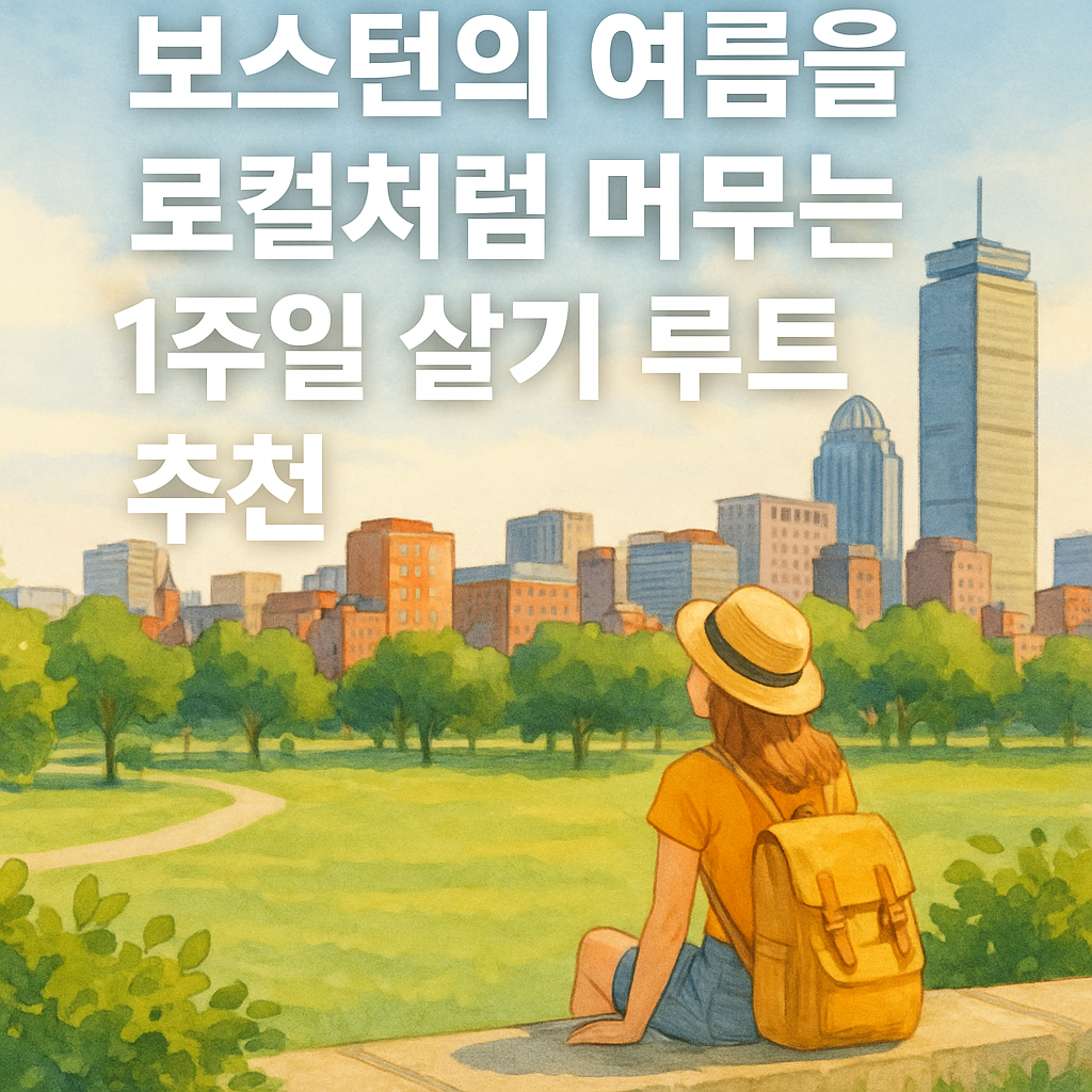 보스턴의 여름을 로컬처럼 머무는 방법