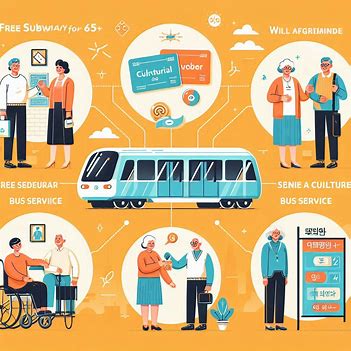 노인을 위한 교통&middot;문화 지원 제도 관련 이미지