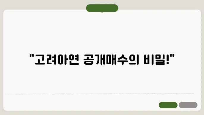 고려아연 사례로 알아보는 공개매수 뜻에 인스 입천