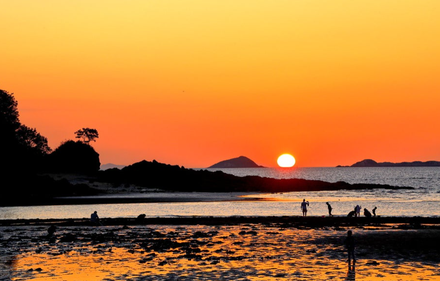 변산해수욕장 일몰