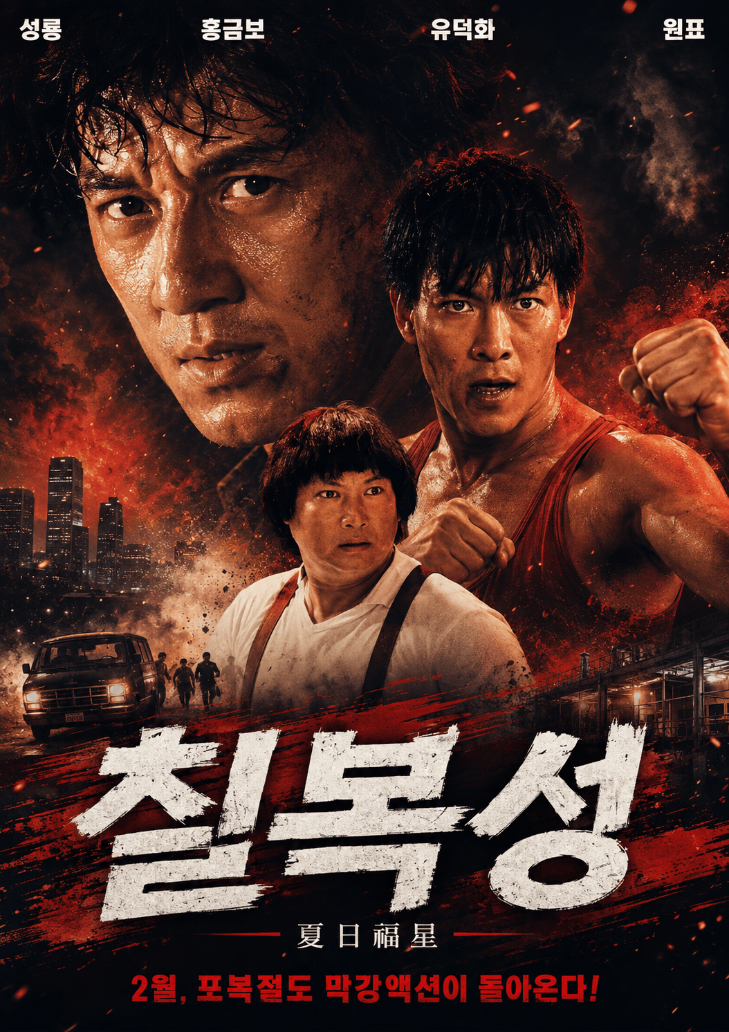 80년대 홍콩 올스타 출연 영화 칠복성