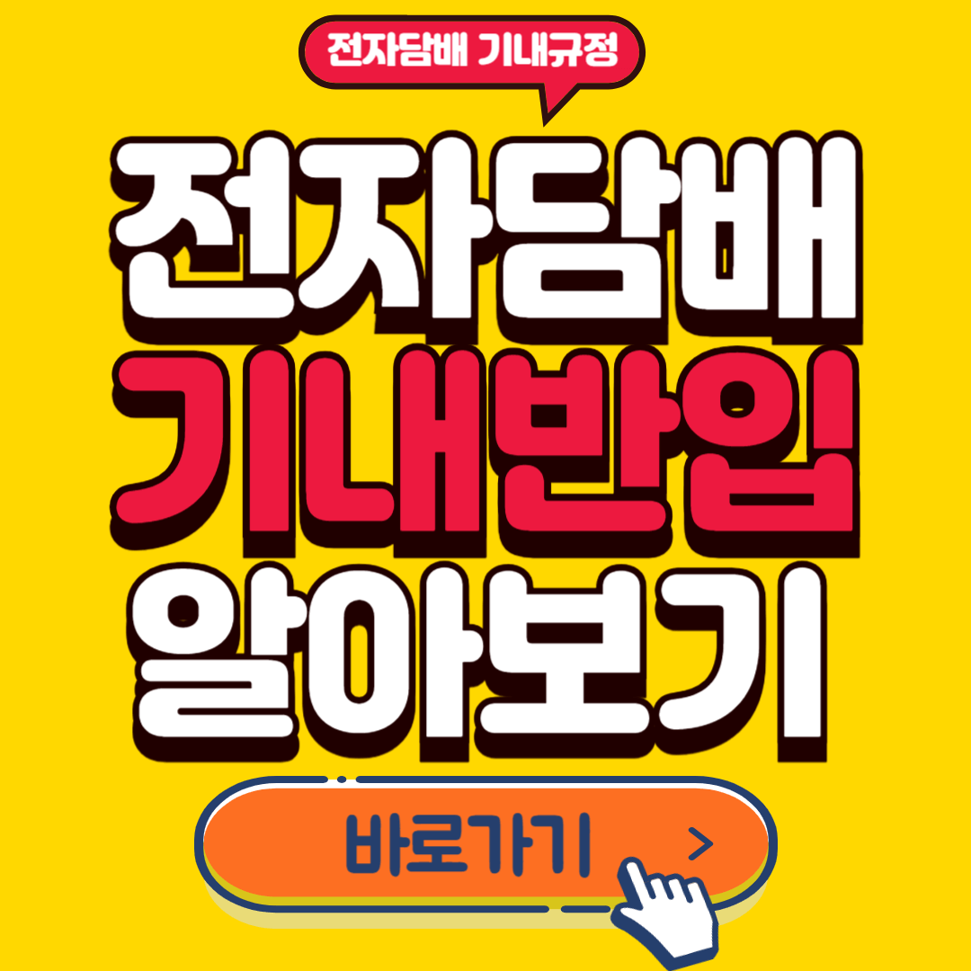 전자담배 기내반입