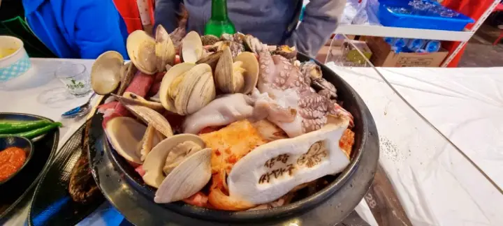 신의한수 맛의결정타 여수 돌문어 삼겹 해물 갓김치 삼합 맛집 여수 이순신광장 맛집 정보