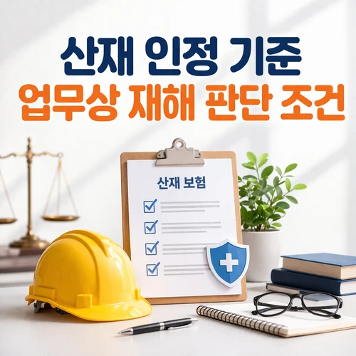 산재 인정 기준 업무상 재해 판단 조건