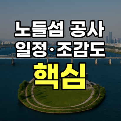 노들섬 공사 일정 이유 조감도