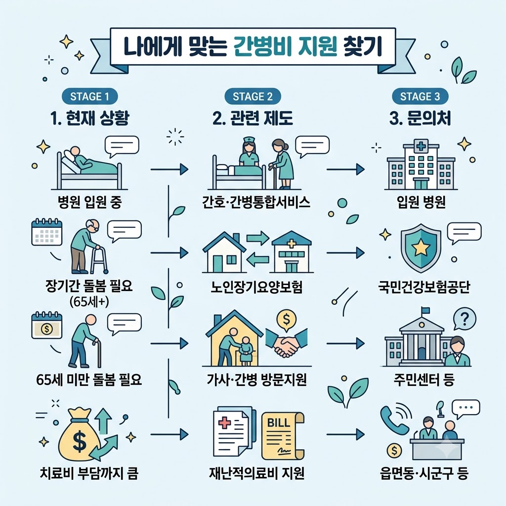 간병비 지원 대상 확인
