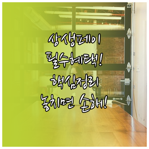 전국민을 위한 상생페이백 정책 특징과..