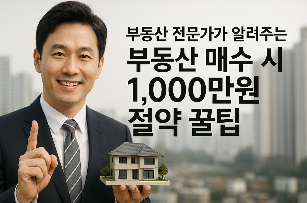 부동산 매수 시 1,000만원 절약 꿀팁