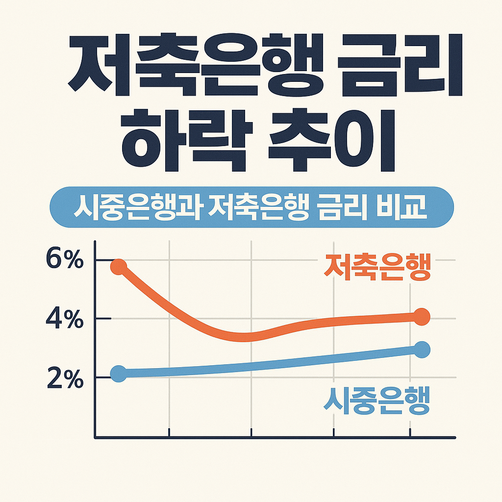시중은행과 저축은행 금리 비교 사진