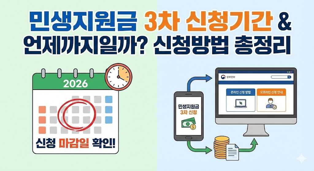 민생지원금 3차 신청기간 언제까지일까