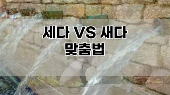 물이 세다 새다 맞춤법 맞는 표현_13