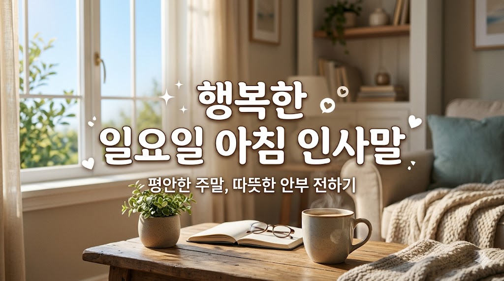 일요일 아침 인사말
