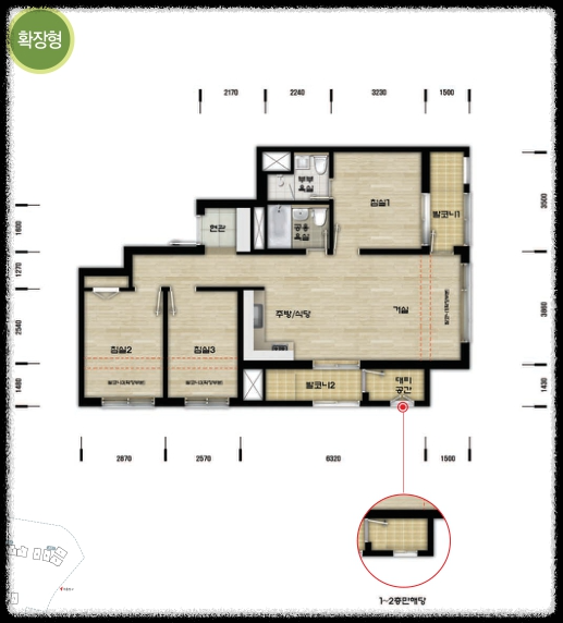 군포 10년 공공 임대 평면도_59.95E