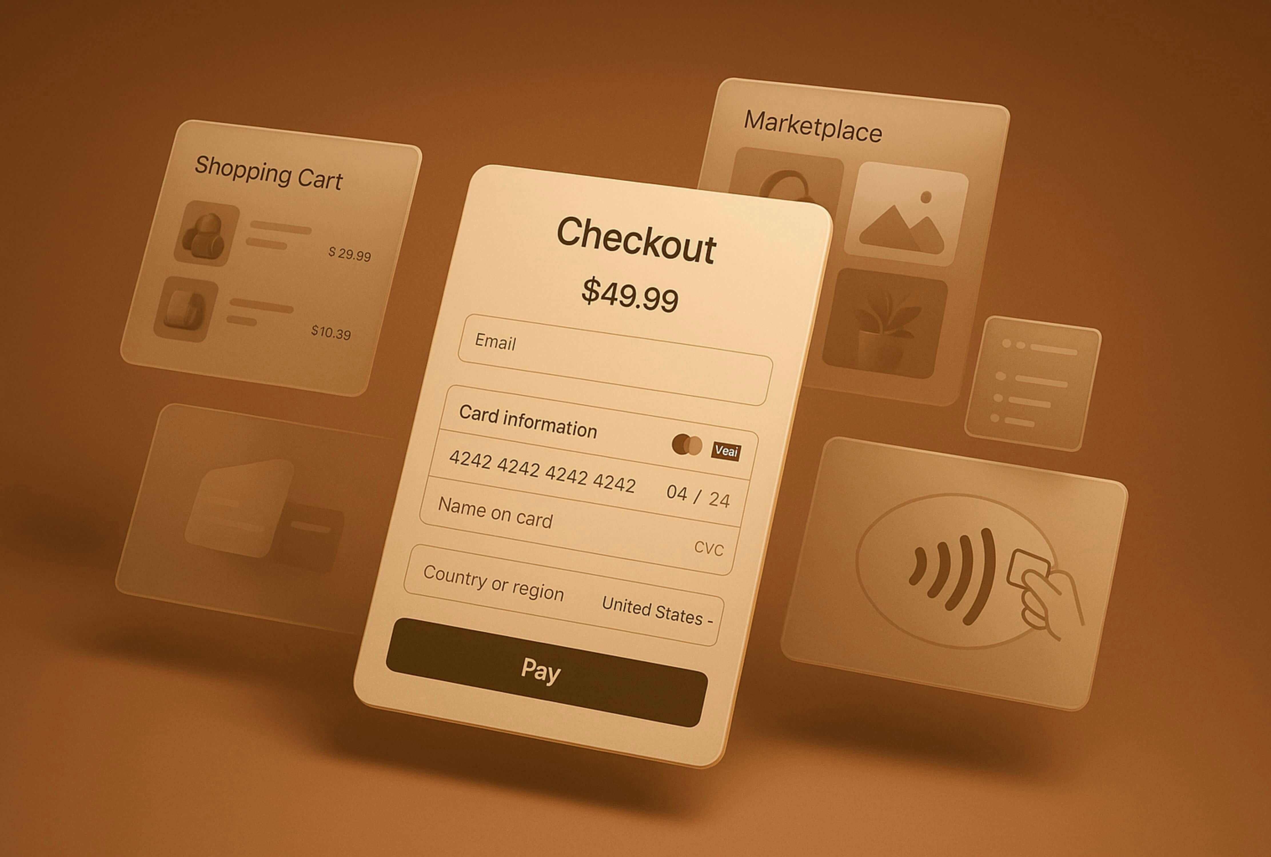 Screenshot of the online application page