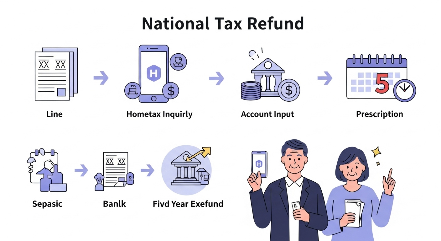 환급금, 국세청, 세금돌려받기, 홈택스, 손택스, 국세환급신청, 세무서방문, 세금과납, 국세환급절차, 환급소멸시효