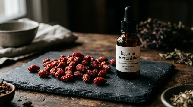 로가닌 모로니사이드 &mdash; 산수유 신장 보호 성분 시각화