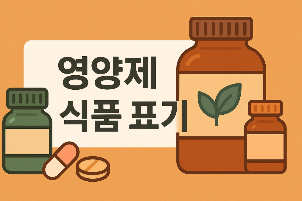 영양제 식품 표기