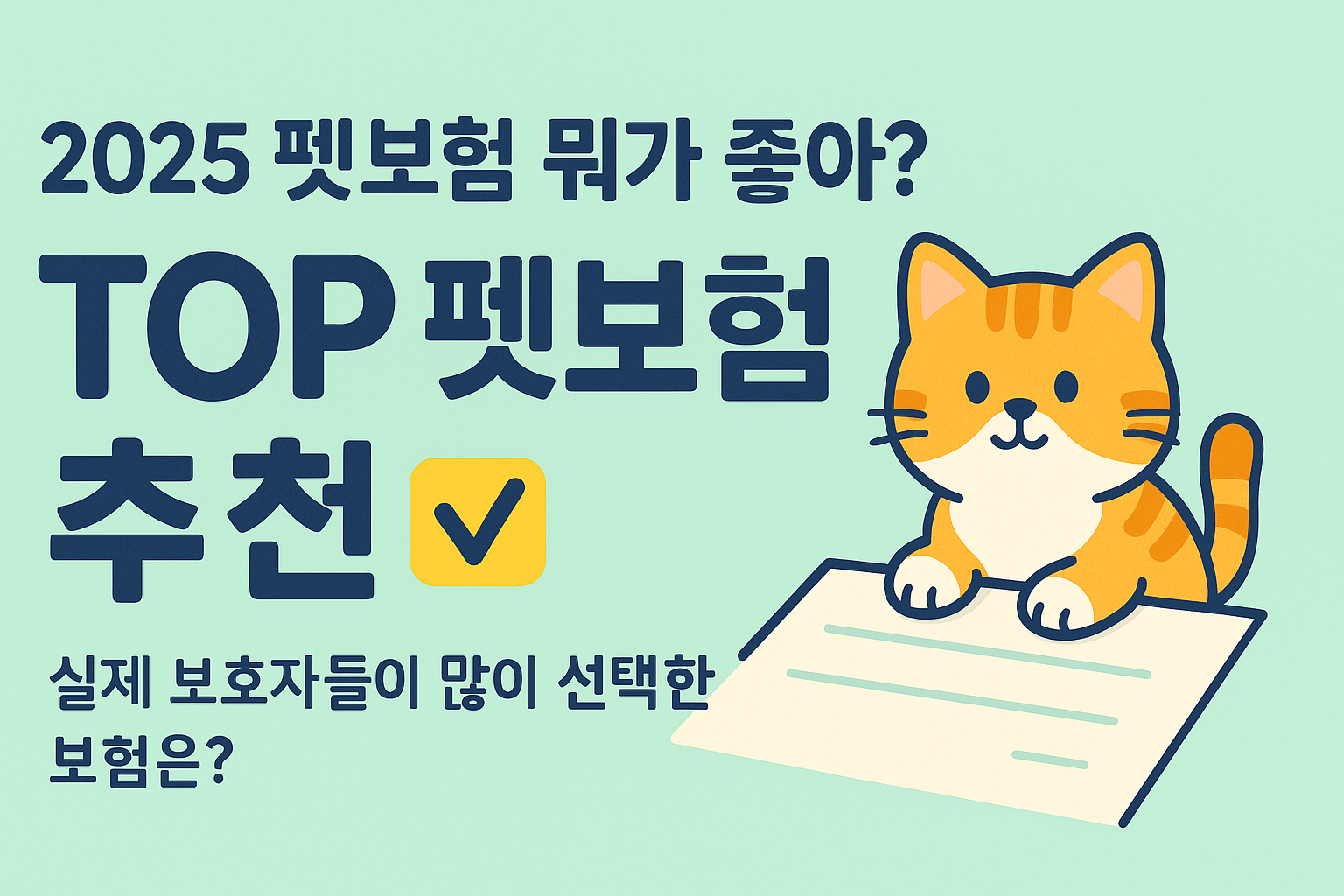 2025년 펫보험 추천 TOP 정리 사진